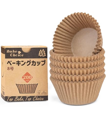 Amazon | ベーキングカップ クラフト 9号（底径4．9×高さ2